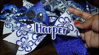 Stitch Inspired Cheer Bow | Watch me work | ULTIMATE BOW STUDIO