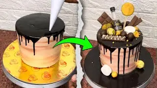 Whiskey theme, chocolate cake | chocolate drip cake | eggless chocolate cake ( recipe)