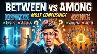 BETWEEN vs AMONG | Sabse Confusing English Rule Explained #englishwithaiguruji  #englishphrases