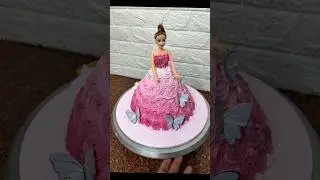 Beautiful Barbie doll cake recipe #trending #shortsfeed #shorts #barbiedollcake #barbiecake