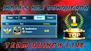 #BGMI | INDIA NO.1 CONQUEROR PLAYER IS LIVE   | ROAD TO 3k sub | #conqueror #bgmi