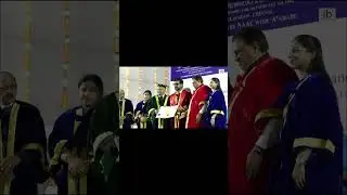 Global Star #RamCharan receives doctorate from Vels University, Chennai today!