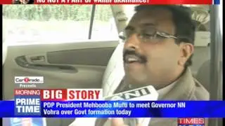 PDP Sets Conditions For BJP