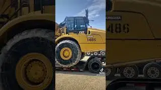 The first of 5 2018 CAT 745&rsquo;s loading for transport to California. #heavyequipment #heavyhaul
