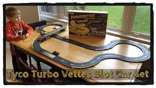 1992 Tyco Turbo Vettes Electric Racing Set! Slot Car Racing! Old Vintage Toy Found in Attic!