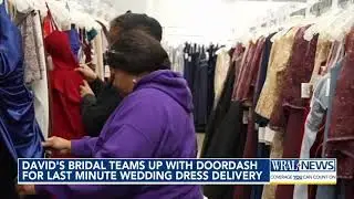 David's Bridal teams up with DoorDash for last minute wedding dress delivery