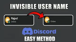 Как сделать имя пользователя невидимым в Discord | Быстрый и простой способ