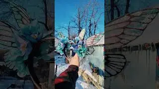 blue fairy flower crown