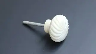 Creamy White Kitchen Round Cabinet Knobs / Drawer Knobs