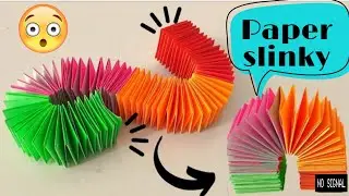 paper slinky || how to make paper slinky || Origami slinky || DIY paper craft ||