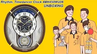 Rhythm, Timedancer Clock 4MH450WU06 - UNBOXING