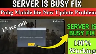 How To Solve Pubg Mobile Lite Server Is Busy Please Try Again Later Problem |Pubg lite restrict area