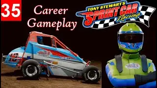 Tony Stewart's Sprint Car Racing Career Gameplay - Midgets at Jacobs County (Season 3)