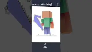 Drawing Minecraft character | Alight motion vector drawing #shorts