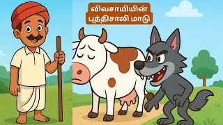 விவசாயியின் புத்திசாலி மாடு | The Farmer&rsquo;s Clever Cow | Tamil Moral Story for Kids #kids #moralstory