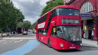 Buses outside the Elephant & Castle Underground Station