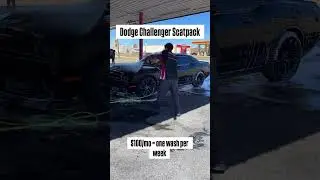 Nick washing this Dodge Challenger Scatpack as a maintenance wash . . . #killeen #copperascove