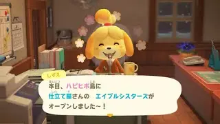 【#12】朝活！㊗エイブルシスターズ開店！服を買ってお祝いしよう！【あつまれ どうぶつの森】