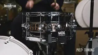 Natal Beaded/Hammered Steel Snare Drum 14x7