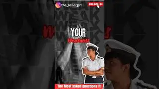 Your Weakness? Most asked interview questions Day 04 #merchantnavy #interview #dns #placement #vlog