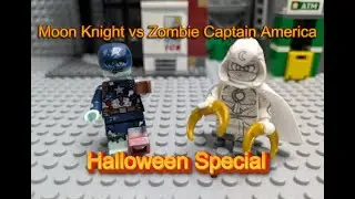 Moon Knight vs Zombie Captain America | Halloween Special | Lego Stop Motion