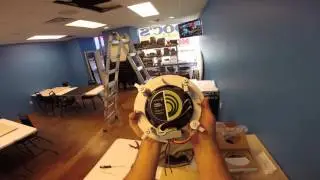 70v speaker system install at Doc's Comics and Games