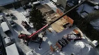 Survol du chantier de L'Envol&eacute;e &agrave; vol d'oiseau
