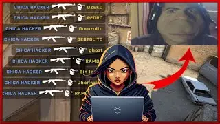CHICA HACKER en una partida casual en Counter strike GO !