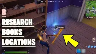 Collect research books from Holly Hedges and Pleasant Park Locations - Fortnite