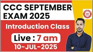 CCC NEW BATCH INTRODUCTION CLASS | LIEV 7 AM | BY DEVENDRA SIR