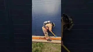 Practicing skills needed to fight fire. #firefighter #train #giveback #job