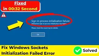 Fix Windows Sockets Initialization Failed Error Windows 10 | 2024