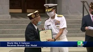 WWII veteran receives Bronze Star Medal at the Capitol