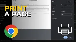 Как распечатать страницу в браузере Chrome
