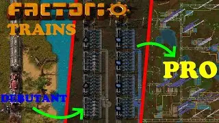 Tuto Factorio : Les TRAINS (Mes meilleurs conseils que j'utilise)