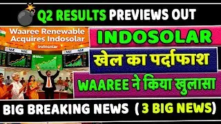Indosolar Q2 Result out✅indosolar share latest news ofs news update✅indosolar share latest news