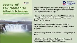 Journal of Environmental & Earth Sciences | Vol.5, Iss.1 April 2023