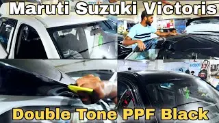 Maruti Suzuki Victoris Double Tone PPF Black |  car half body black 