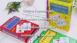 Children Learning Cards Mathematics Learning Flash Card!!!