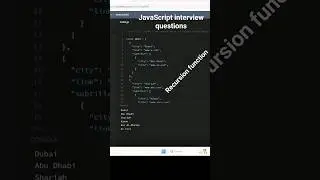 9/100- JavaScript interview questions | Recursion 