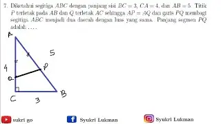 OSK/KSN-K Matematika SMA 2020 No.7 & No.8
