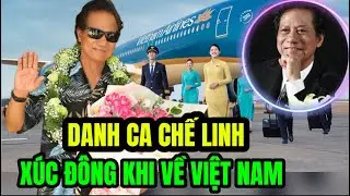 Danh ca Chế Linh x&uacute;c động khi trở về Việt Nam sau nhiều năm xa qu&ecirc; vẫn được kh&aacute;n giả ch&agrave;o đ&oacute;n