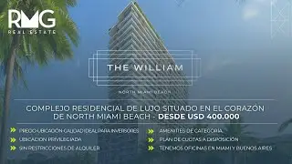 THE WILLIAM - Complejo residencial de lujo en el coraz&oacute;n de North Miami Beach - Desde USD 400.000