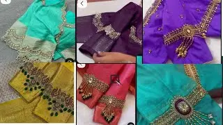 Aari work blouse design simple work blouse design trendy blouses