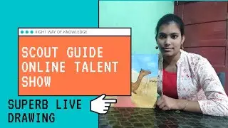 Sunayna from Bijnor || making live drawing video || Right way of knowledge