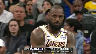 LeBron James Triple Double vs. San Antonion Spurs (15 Pts, 16 Reb, 12 Ast) | November 15, 2024
