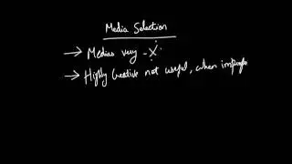 Advertisement Media Selection