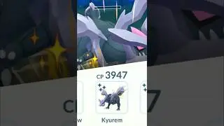 1.1 hp Shiny Kyurem vs High cp grunt In Pokemon GO