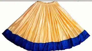 plated lehenga bnane ka sabse aasan tarika..lehenga cutting and stitching video..👌👌👍👍