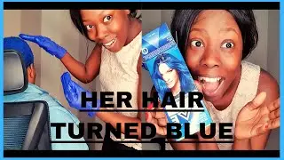 Pranking my AFRICAN mumᴾᵃʳᵒᵈʸ||Toyadeez||Turned her hair Blue